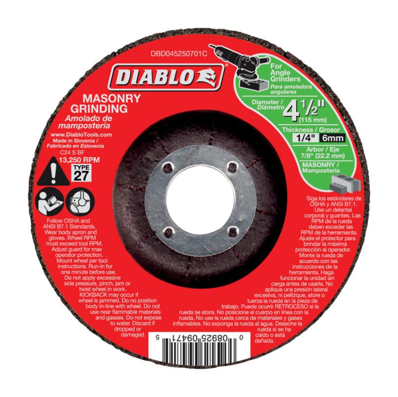 DIABLO DISC ABRASIVO 4-1/2X7/8IN