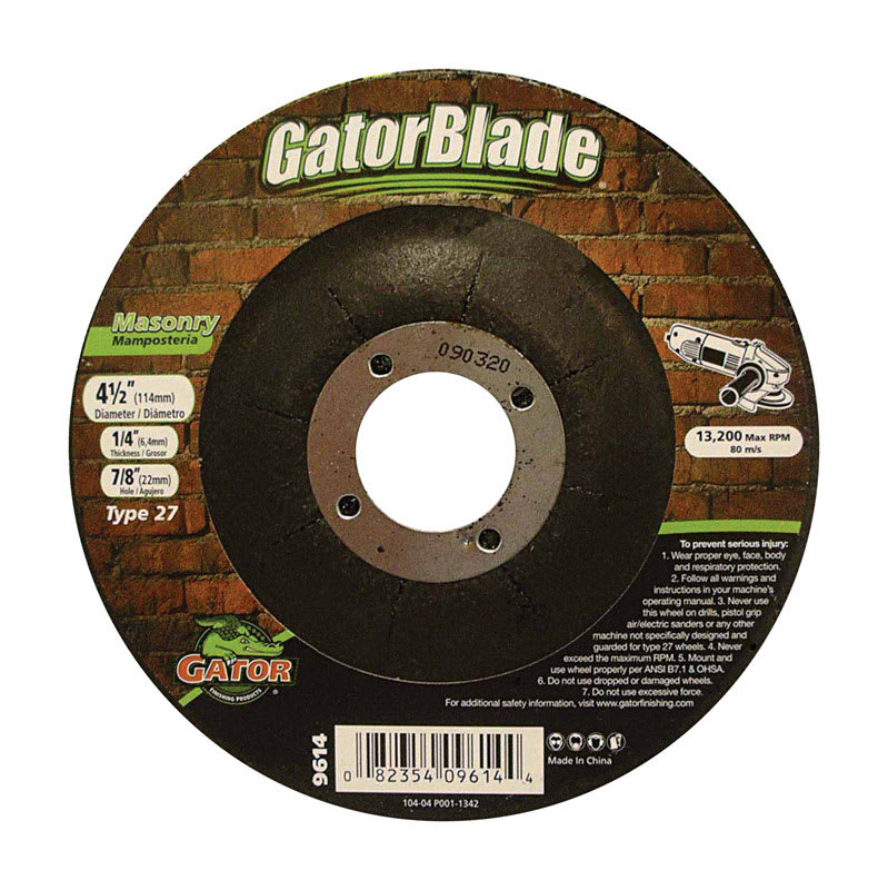 GATOR DISC ABRASIV MAM 4.5X1/4X7/8IN