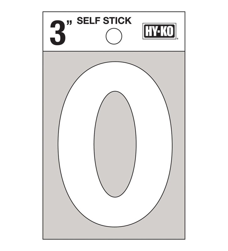HYKO NUM 0 VINIL 3IN BCO
