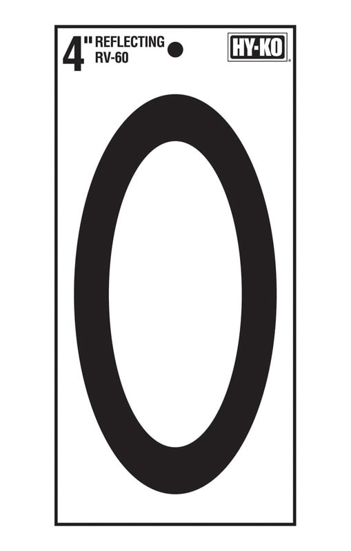 HY-KO NUMERO 0 VINIL RFL ADHS 4IN NG