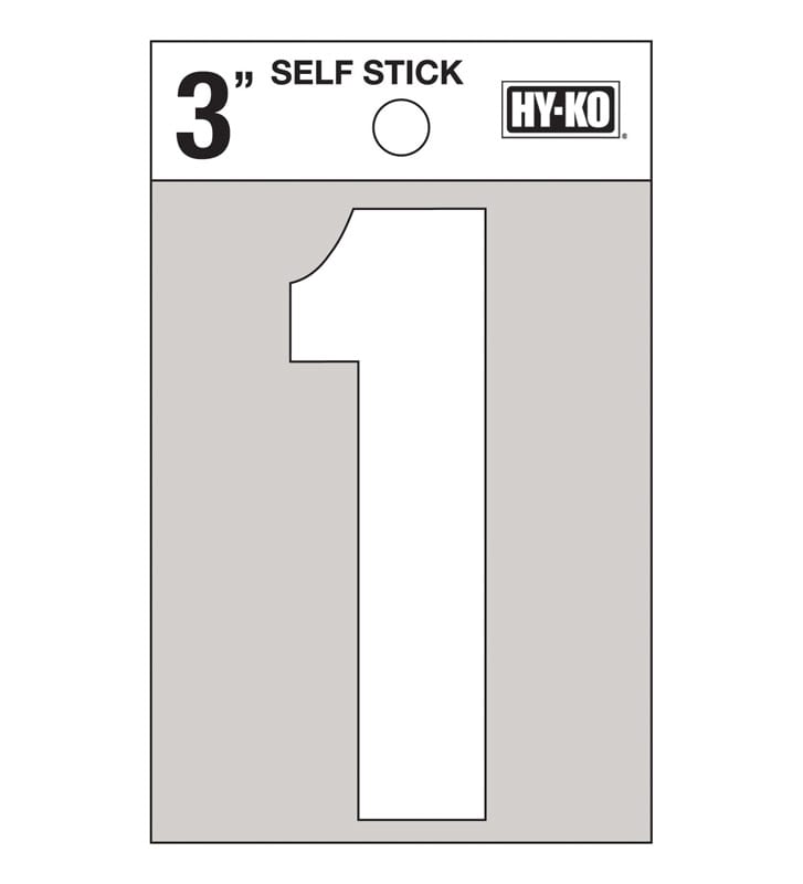 HYKO NUM 1 VINIL 3IN BCO