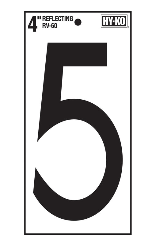 HY-KO NUMERO 5 VINIL RFL ADHS 4IN NG