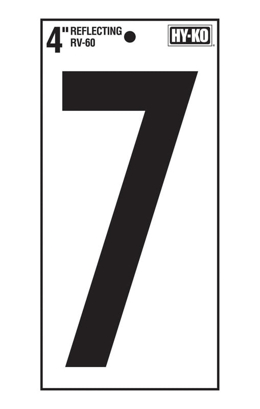 HY-KO NUMERO 7 VINIL RFL ADHS 4IN NG