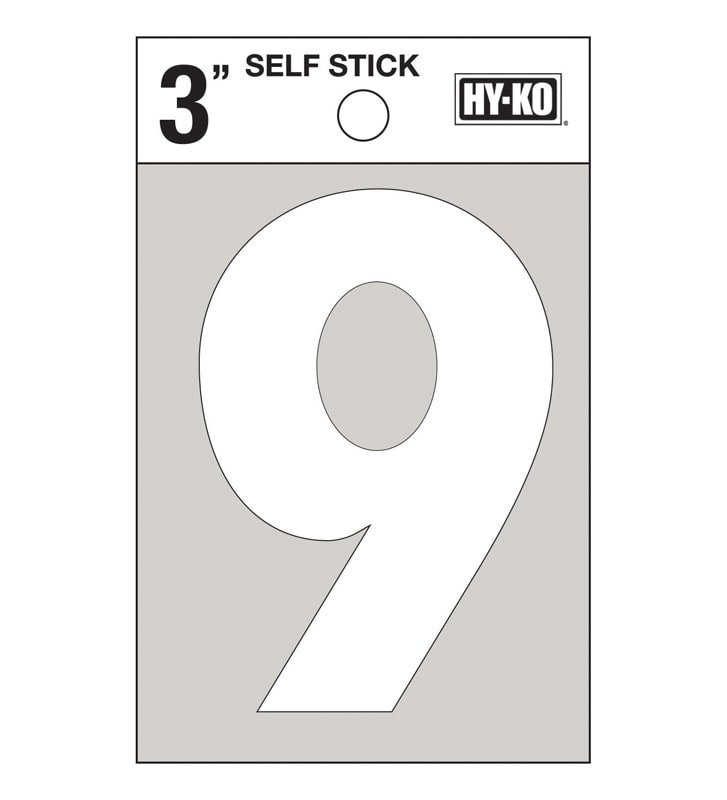 HYKO NUM 9 VINIL 3IN BCO