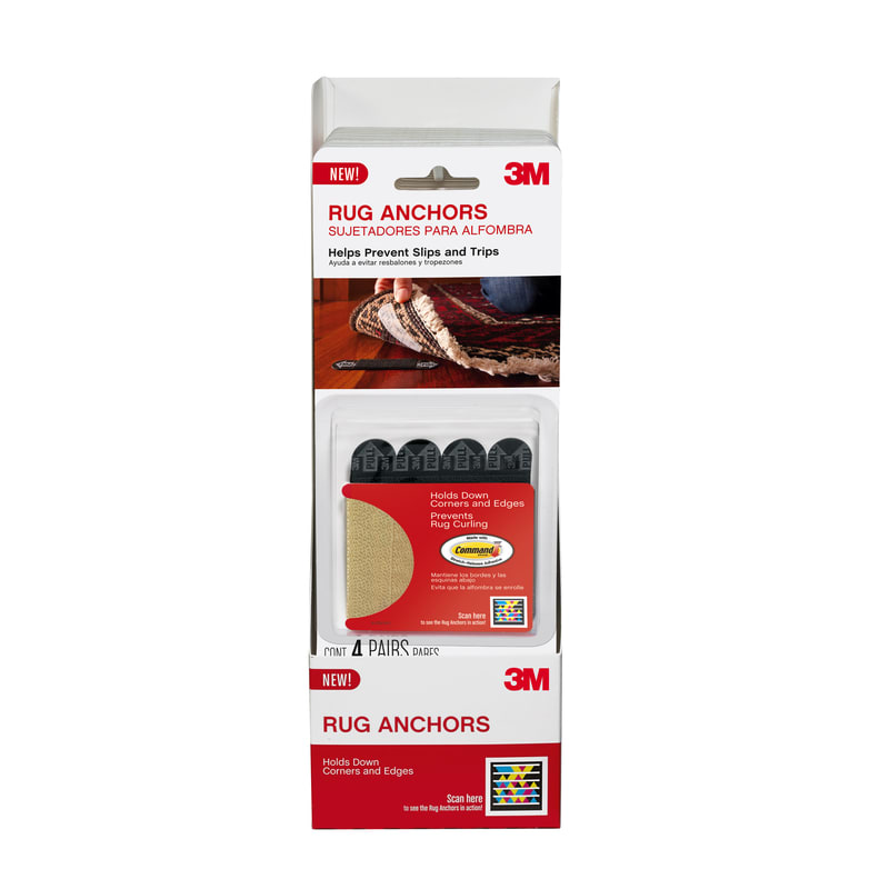 3M SUJETADORES PARA ALFOMBRA 4PZ