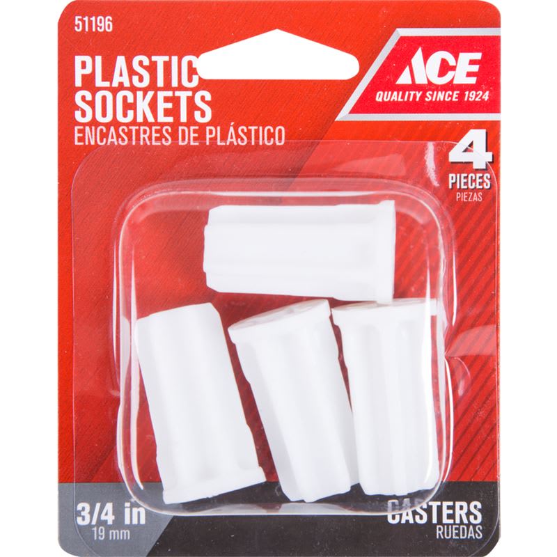 ACE ENCASTRE DE PLASTICO 3/4IN 4PZ