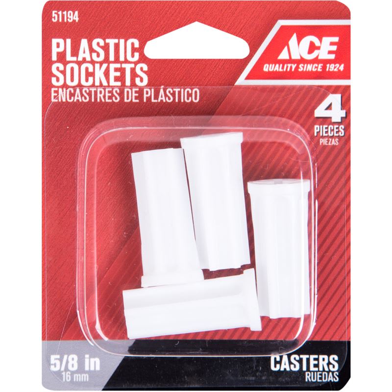 ACE ENCASTRE DE PLASTICO 5/8IN 4PZ