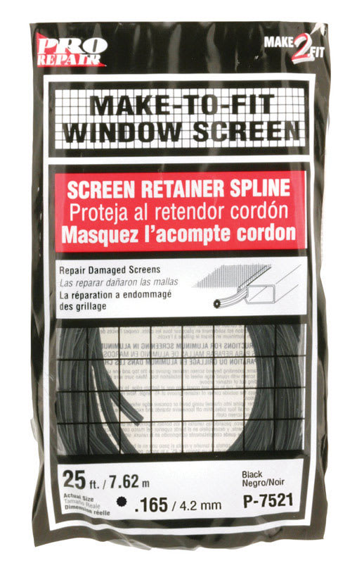 PRM VINIL PERFIL MOSQ .165INX25FT NG