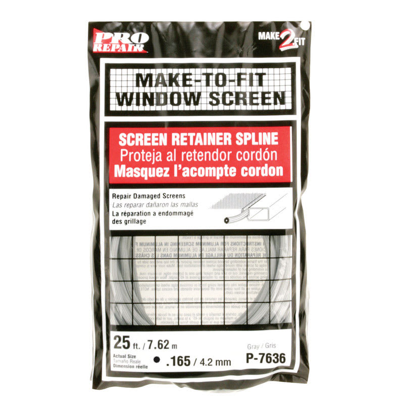 PRM VINIL PERFIL MOSQ .165INX25FT GR
