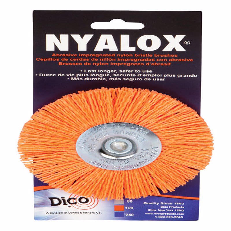 DICO CEPILLO NAILLON MANDRIL NARANJA