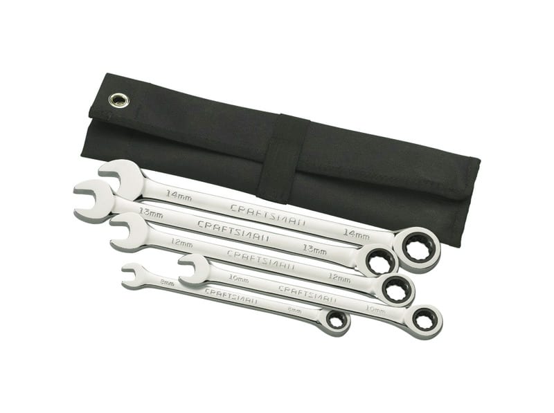 LLAVE HEXAGONAL MM CON MATRACA 5PZ