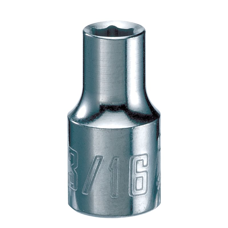 CRAFT DADO HEX SAE 1/4DR 3/16IN 6PT