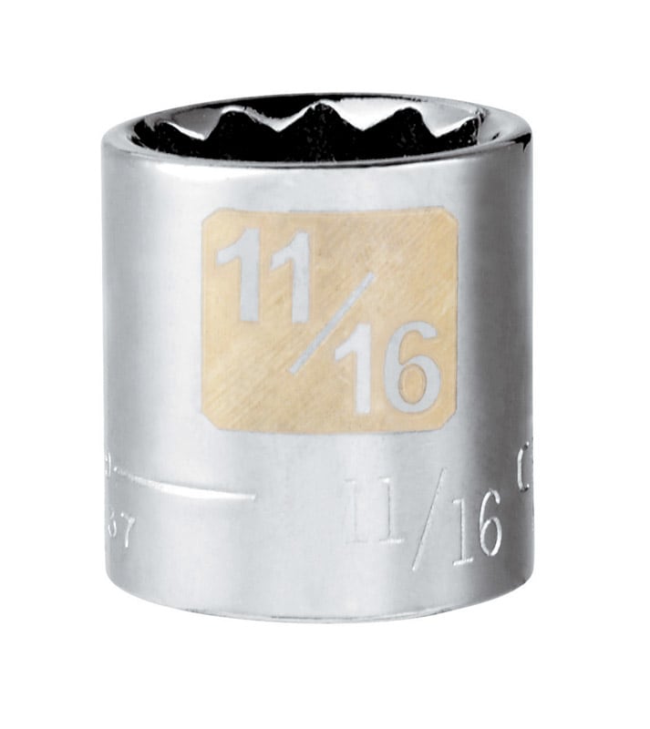 DADO HEXAGONAL 3/8DR 11/16 12PT