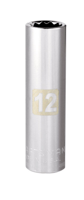 CRAFT DADO PROF METR 3/8DR 12MM 12PT