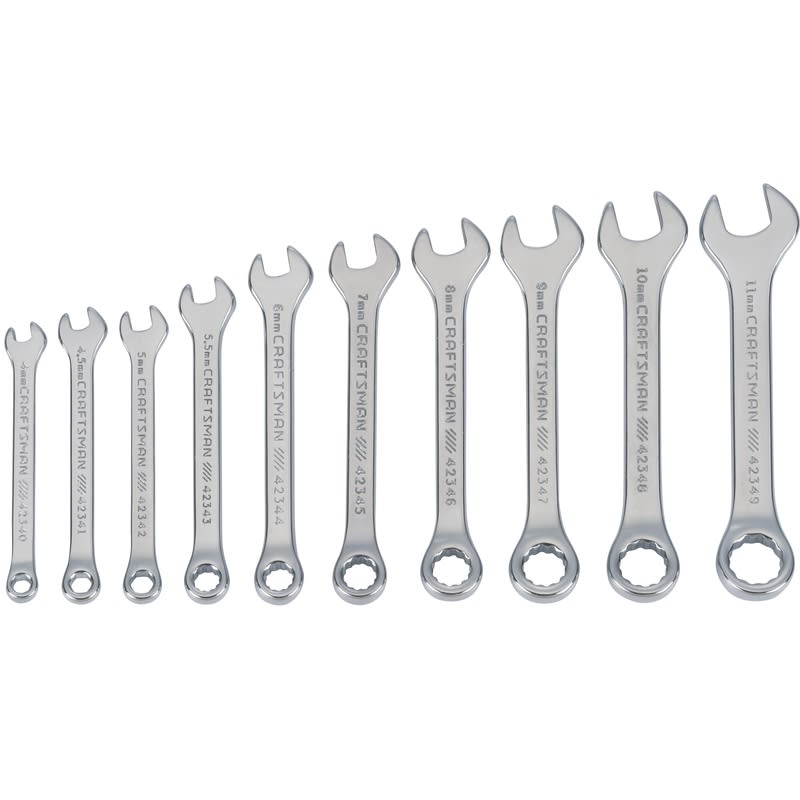 CRAFT JGO DE LLAVES COMB METRIC 10PZ