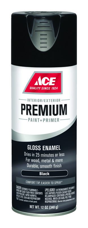 ACE SPRAY PINTURA-PRIMER BRILLO NEGRO