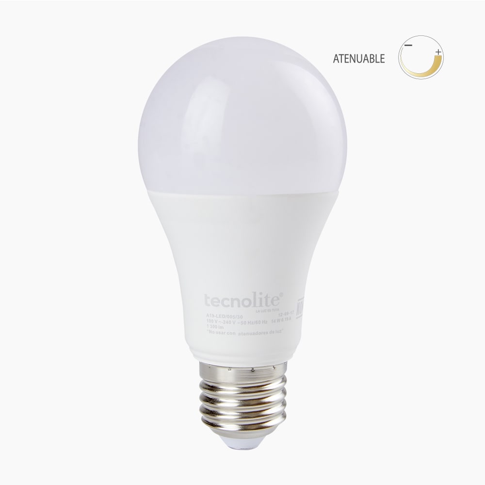 FOCO LED A19 14W E27 LUZ CALIDA