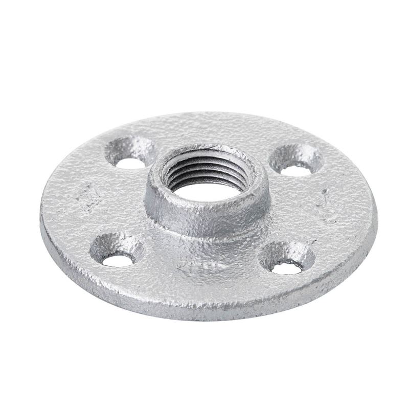 MU FLANGE PISO GALVANIZADA 1/2 IN