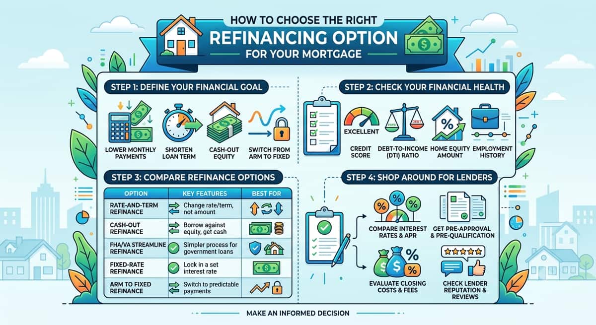 How to Choose the Right Refinancing Option for Your Mortgage