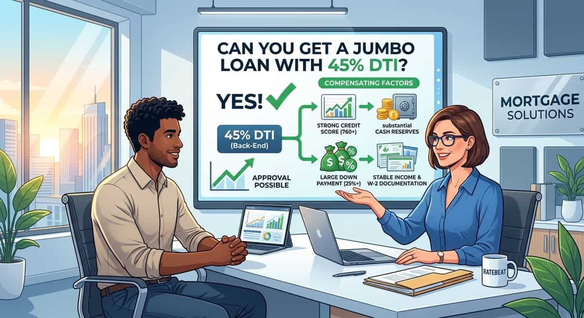 Can You Get a Jumbo Loan With a 45% DTI?