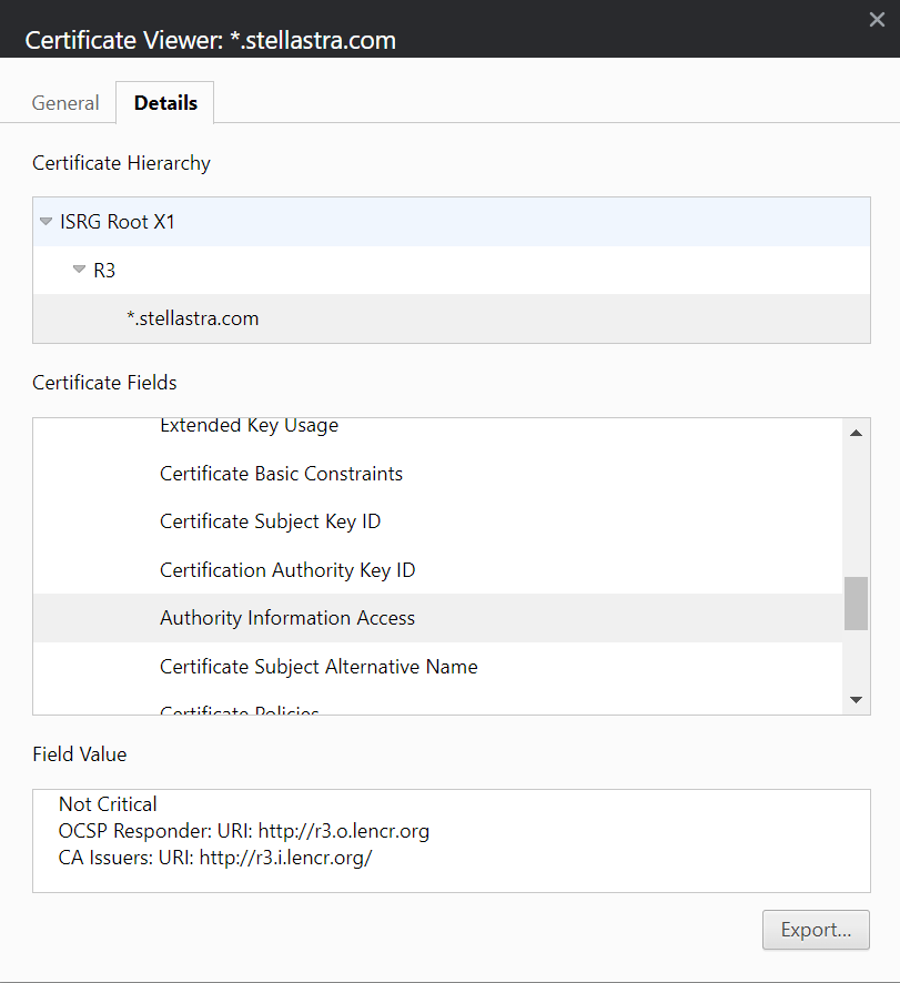 Certificate Hierarchy Example