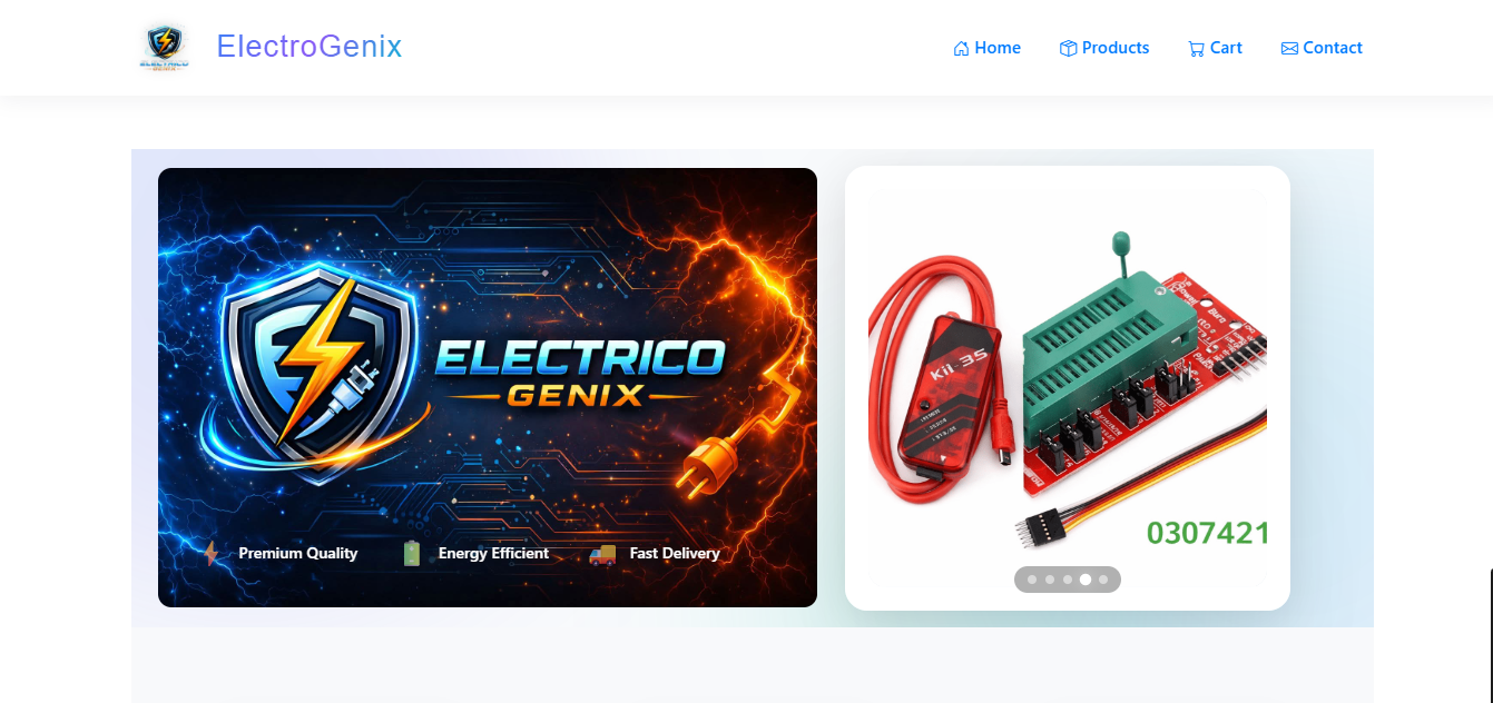ElectroGenix Ecommerce Store