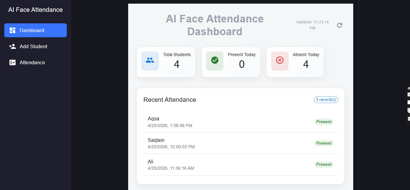 AI Face Attendance