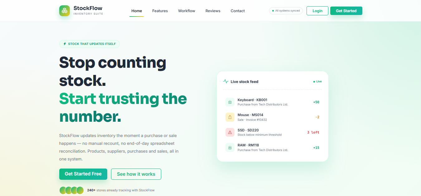 StockFlow – Inventory Management System