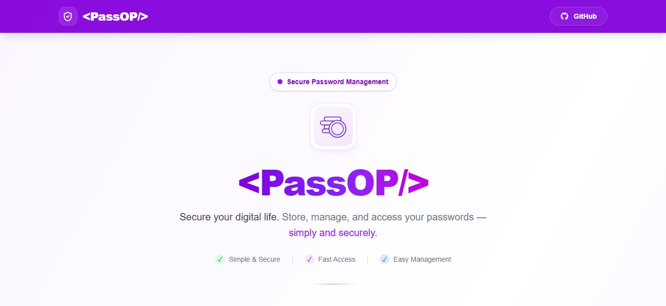 PassOP — Password Manager