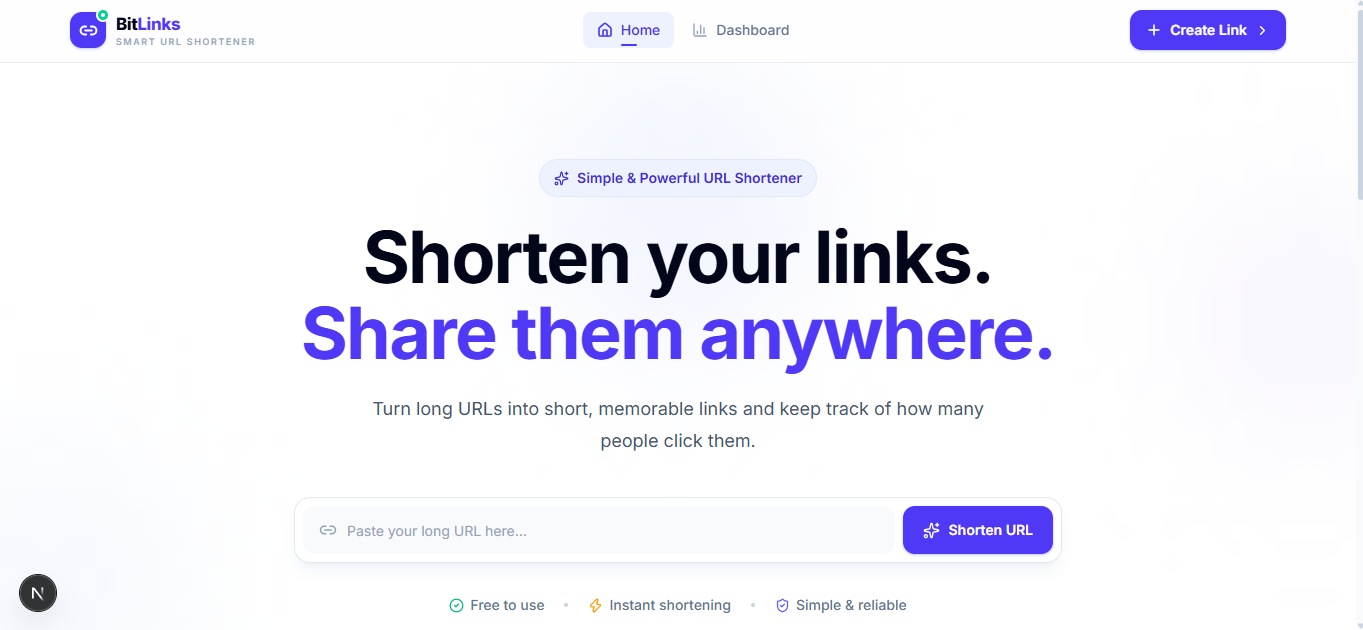 BitLinks — Modern URL Shortener
