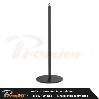 เสากั้นทางเดิน งานจัดแสดง สูง 51 ซม. สีดำ Steel Powder Coating Premier Worlds - มุมที่ 2