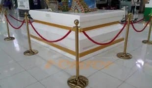 ผลงานติดตั้ง เสาสาย สีทอง