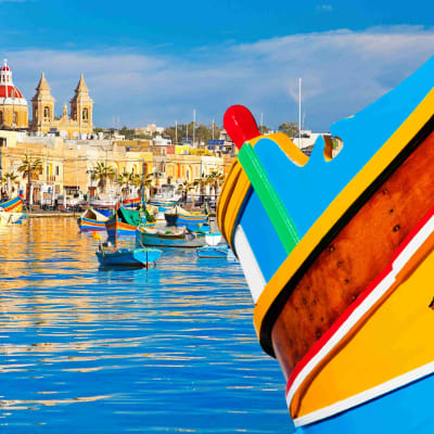 Le marché de Marsaxlokk le Dimanche et Blue Grotto