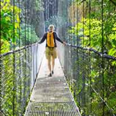 Monteverde : Ponts suspendus et Canopy. Routes équestres