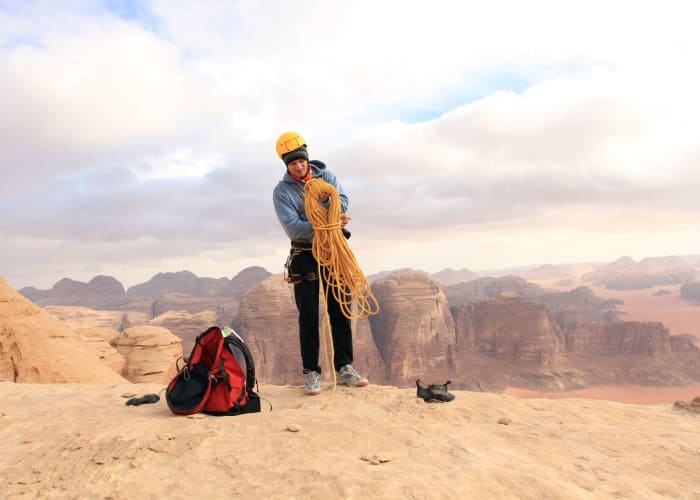 Deuxième journée de randonnée au Wadi Rum