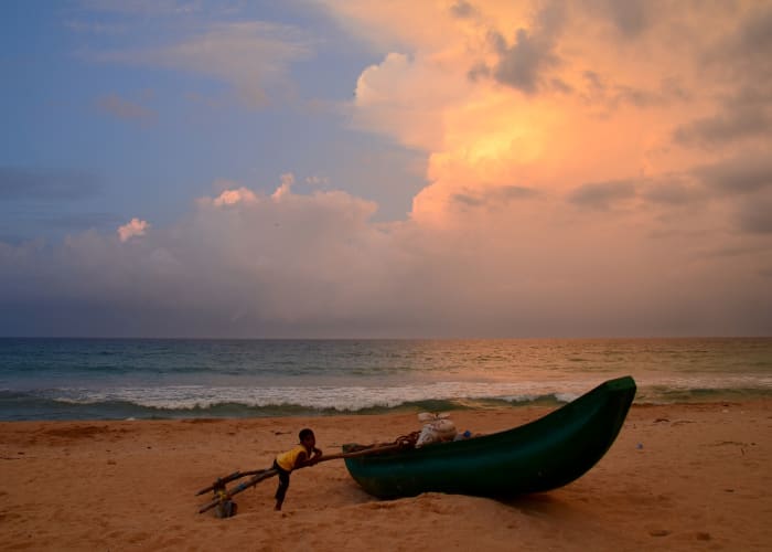 Détente sur les plages dorées de Beruwela
