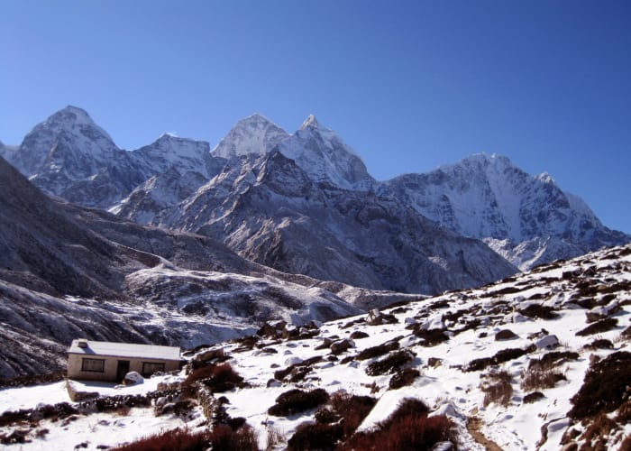 Vallée de Gokyo au Col de Chola (5368 m) à Dzonglha (5420 m)