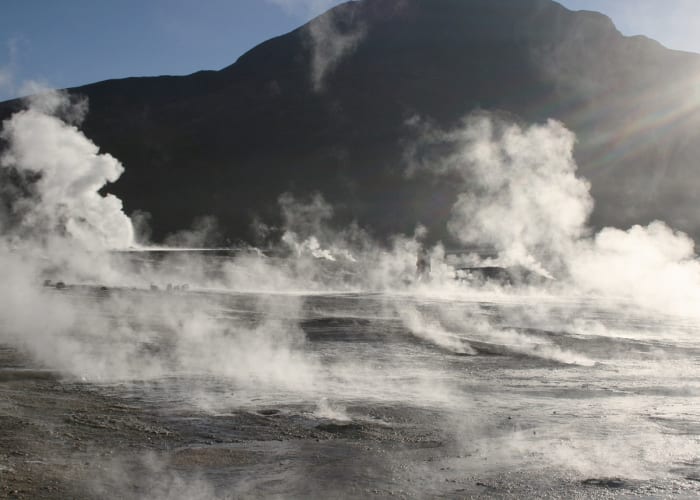 GEYSERS DU TATIO - PURITAMA -  VOL CALAMA/SANTIAGO