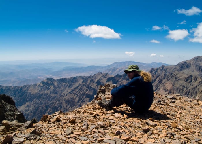 Toubkal Summit! -- The Descent