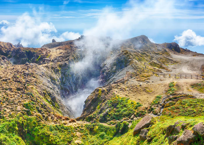 Randonnée pédestre au volcan