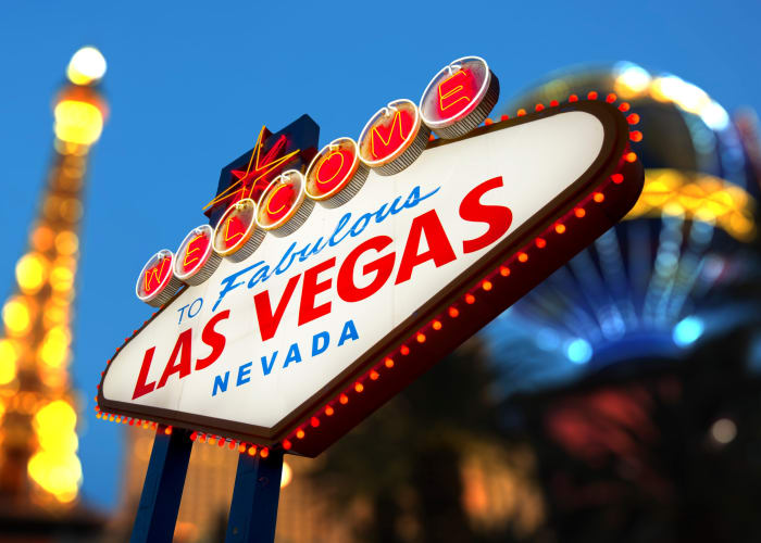 Arrivée a Las Vegas