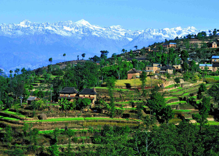 Chisopani (2 215 m) - Katmandou (1 300 m)