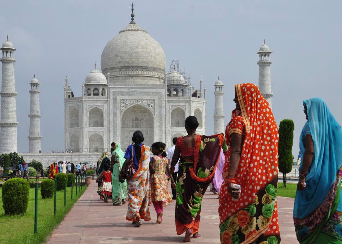 AGRA   (Le point culminant de l'aller-retour Taj Mahal  avec deux sites du patrimoine mondial)