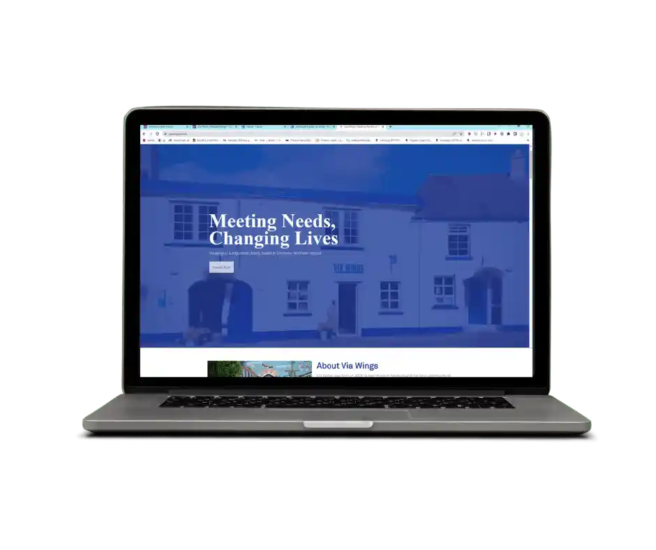 Via wings website design and development by Genysys Engine