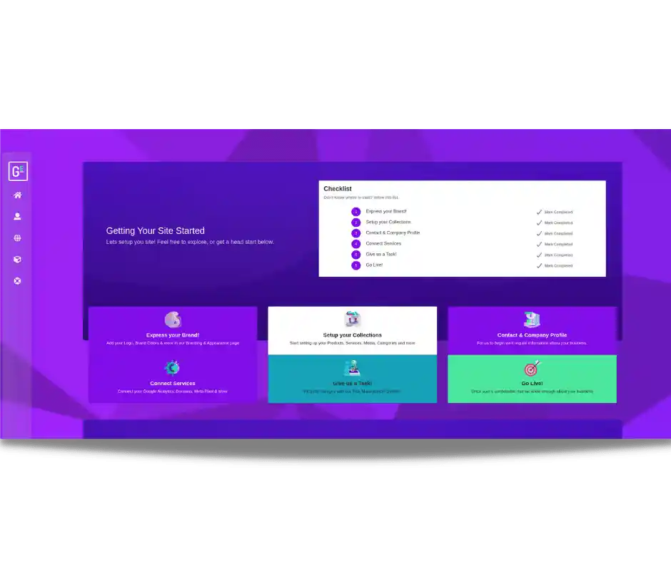 Genysys Engine Dashboard easy website development