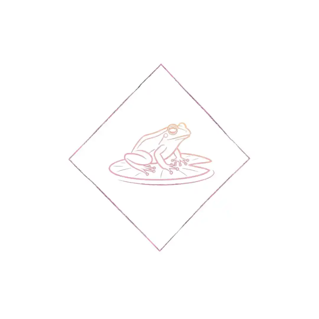 Chalk outline icon of frog