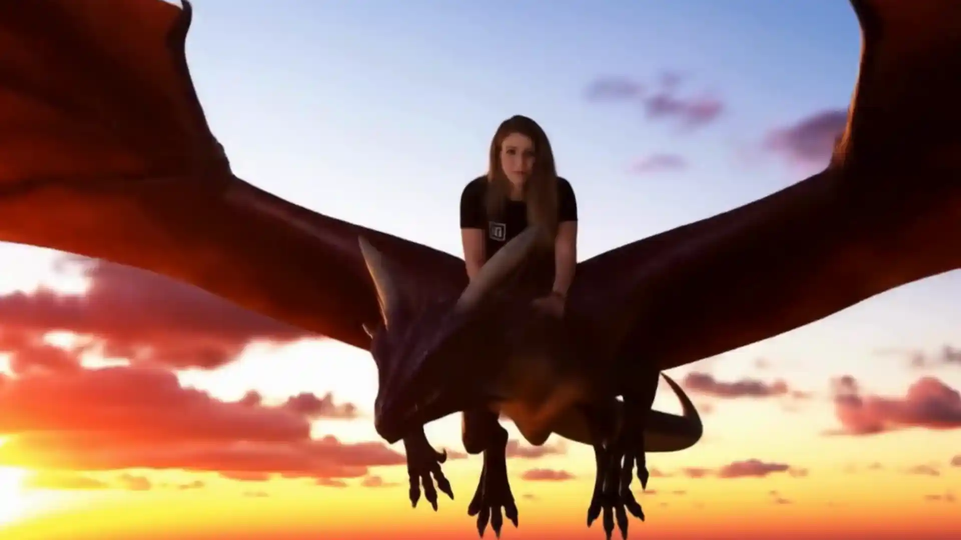 emma mcclenaghan riding a dragon
