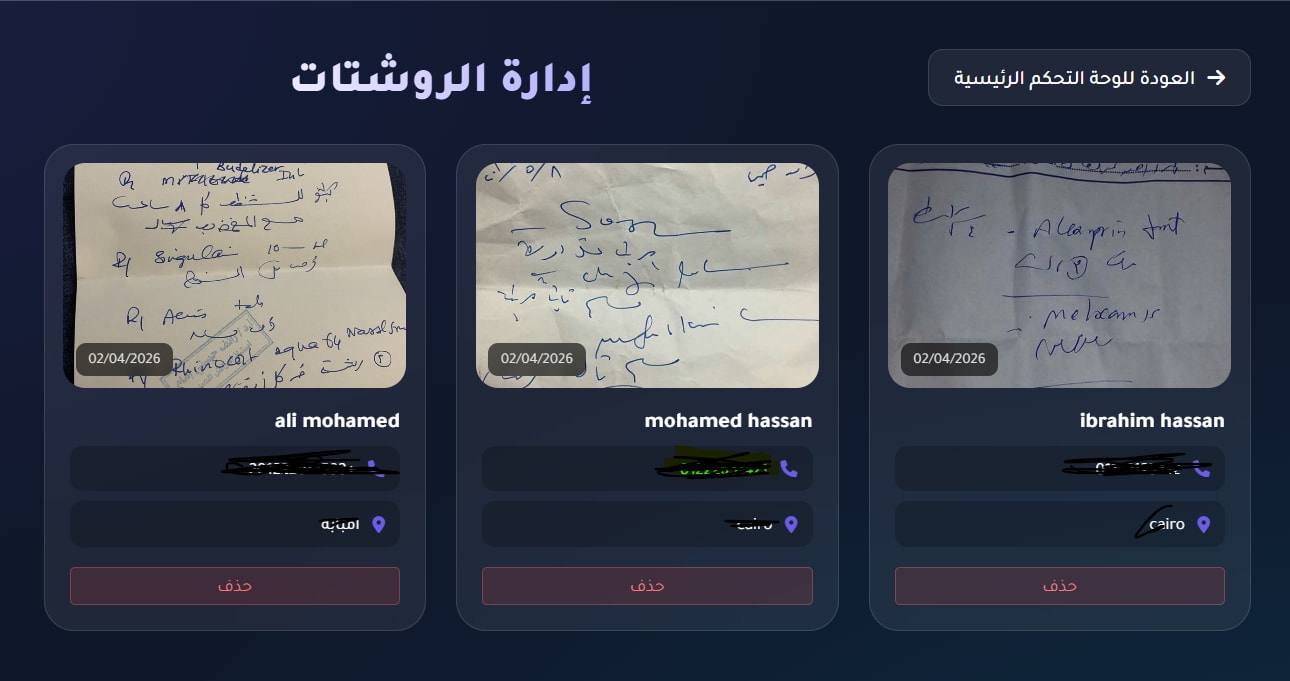 تفاصيل الأدوية والروشتات الطبية