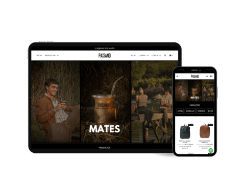 Mate e-commerce & leather bags — Premium accessories