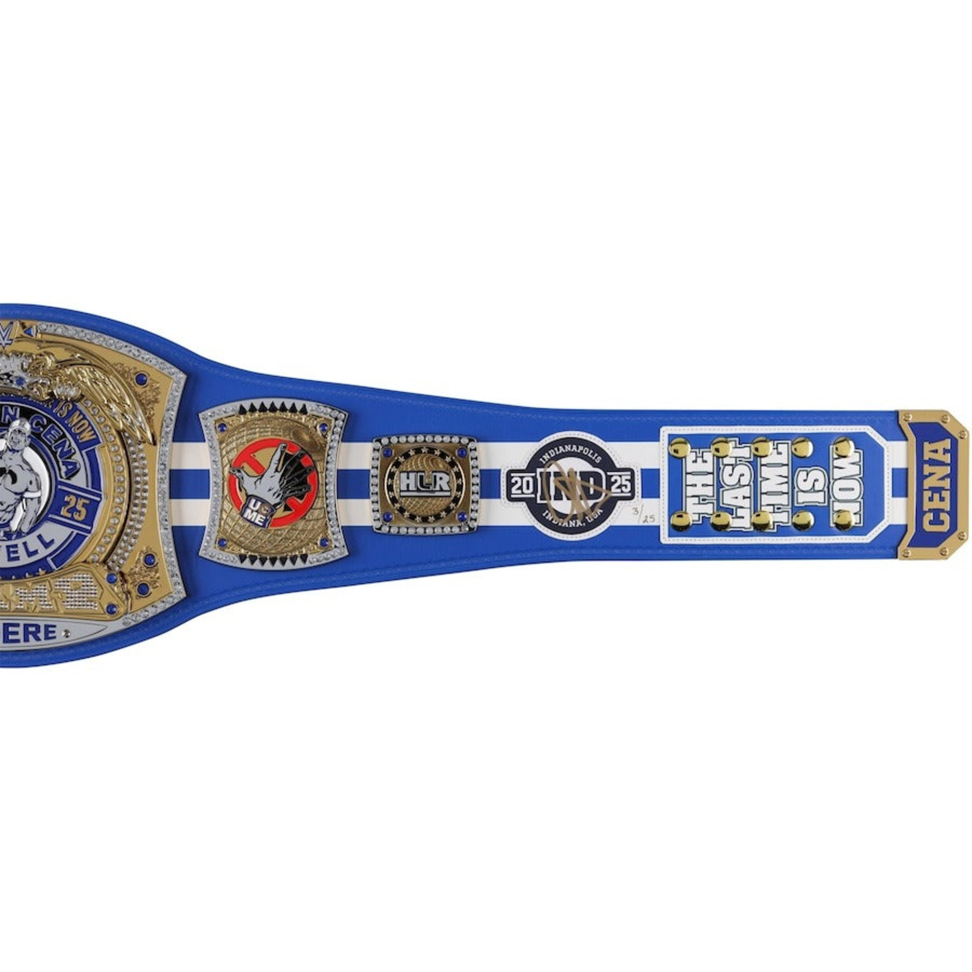 John Cena WWE Autographed 2025 Farewell Tour Indianapolis Replica Title Belt - Limited Edition of 25 – Image 2